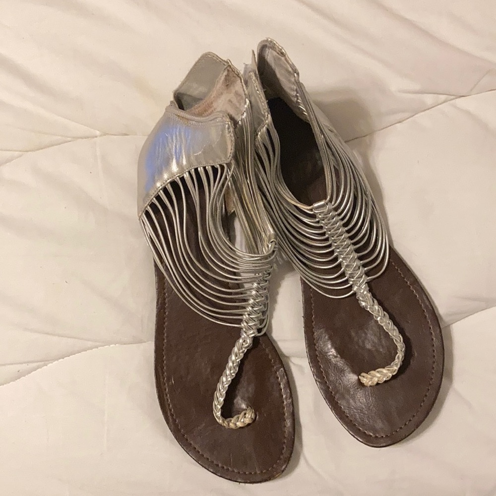 Cute gray and brown Sandles